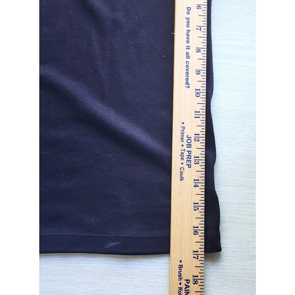 TOP/BLOUSE-WHITE STAG-Long Sleeve T-Style Top-Black-Scoop Neck-Size M (8-10) - Picture 10 of 11